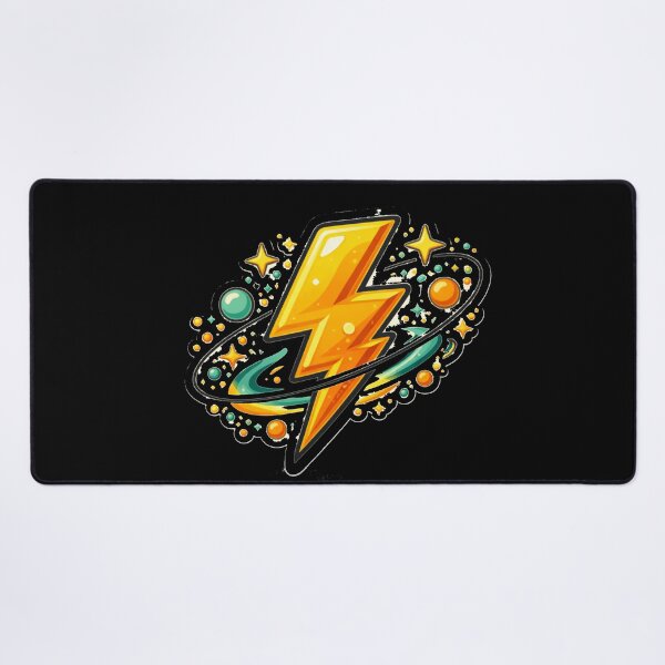 Item preview, Atomic Lightning Bolt – Mid Century Cosmic Energy Art designed and sold by Galskap.
