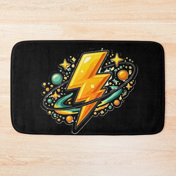Item preview, Atomic Lightning Bolt – Mid Century Cosmic Energy Art designed and sold by Galskap.