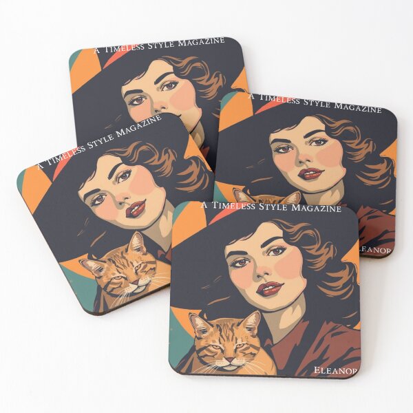 Item preview, Vintage Witch Orange Cat designed and sold by Vintage City.