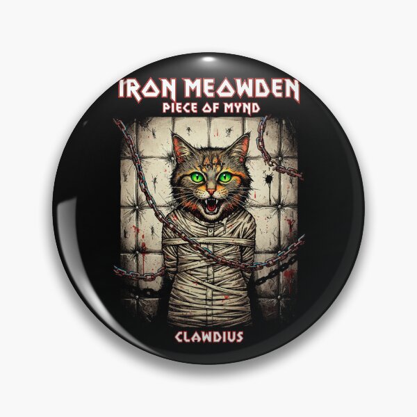 Item preview, Iron Meowden Piece of Meownd Cat Metal Parody T-Shirt designed and sold by bvnf.