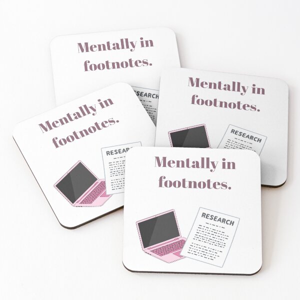 Item preview, Mentally in Footnotes | Academic Humor designed and sold by NCODesigns.
