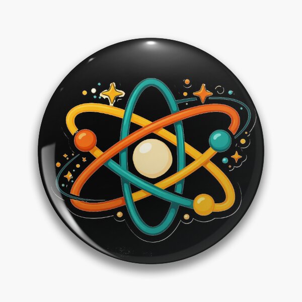 Item preview, Atomic Orbit Symbol – Mid Century Modern Space Art designed and sold by Galskap.