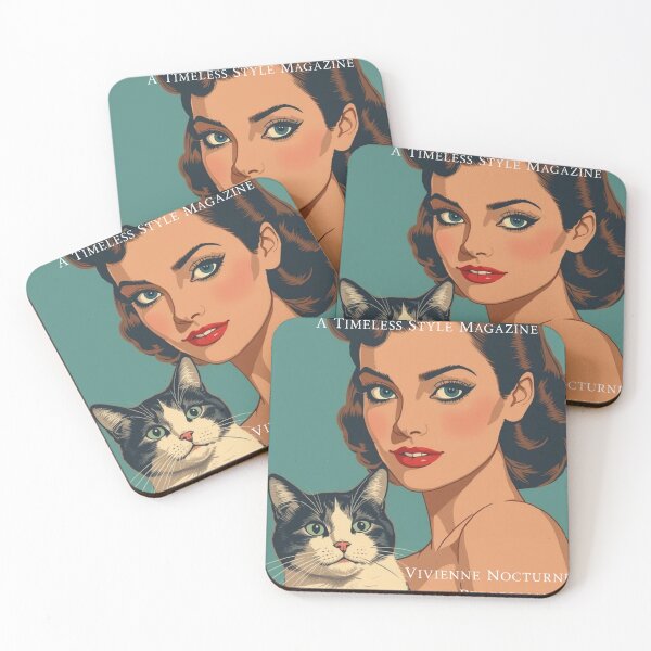 Item preview, Vintage Elegant Cat Girl designed and sold by Vintage City.
