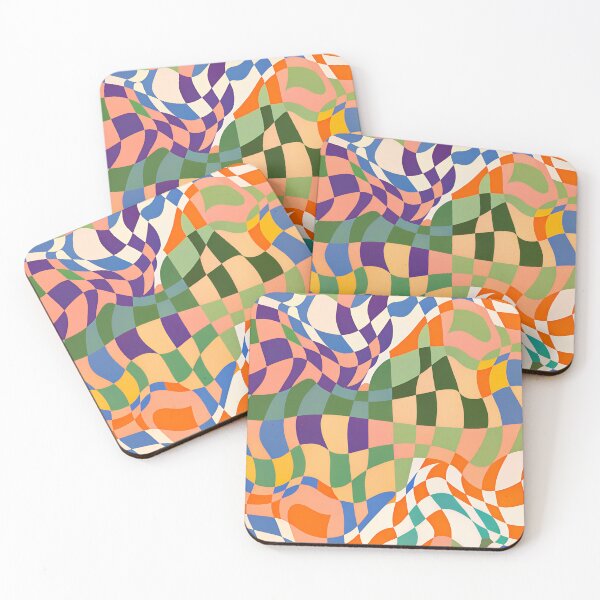 Artikelvorschau, Bauhaus Abstract Wavy Checkerboard entworfen und verkauft von Timegraf.