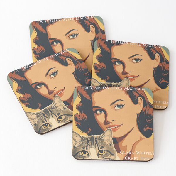 Item preview, Vintage Elegant Cat Girl designed and sold by Vintage City.