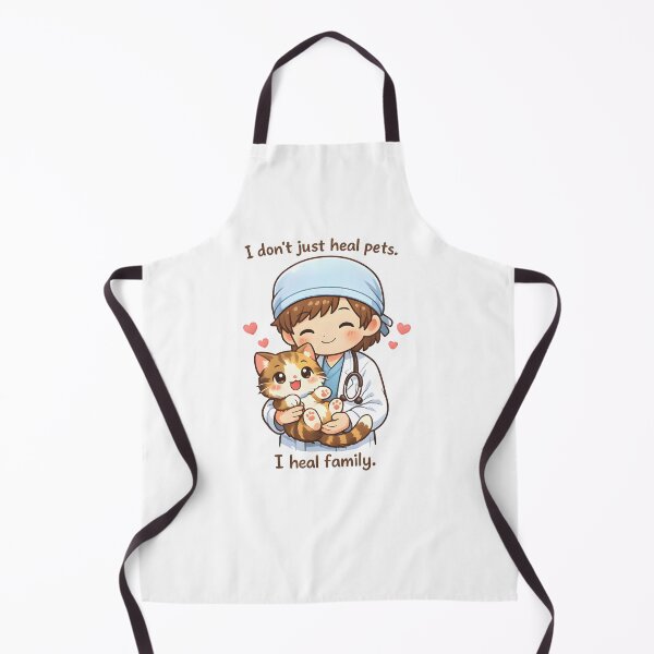 Item preview, I Don’t Just Heal Pets, I Heal Family – Cute Veterinarian Kitten Illustration designed and sold by Bettybee00.