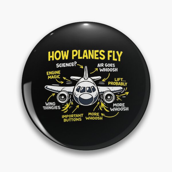 Item preview, Funny Aviation Anatomy How Planes Fly Pilot Humor T-Shirt designed and sold by w66aboo.