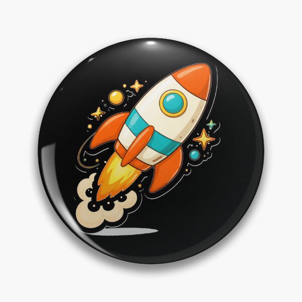 Item preview, Retro Rocket Launch – Mid Century Atomic Space Art designed and sold by Galskap.