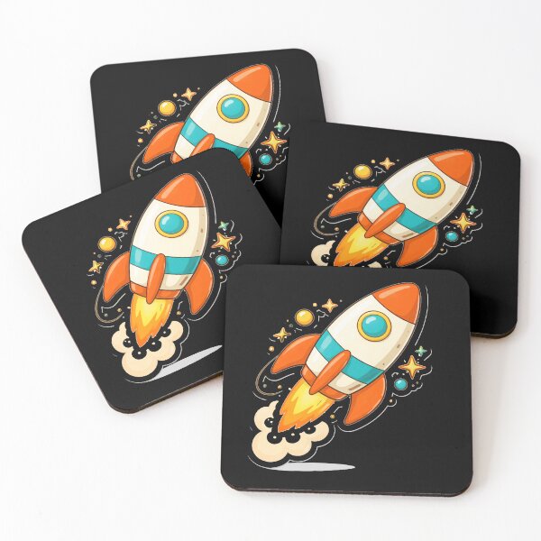 Item preview, Retro Rocket Launch – Mid Century Atomic Space Art designed and sold by Galskap.