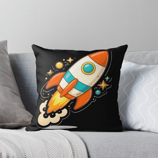 Item preview, Retro Rocket Launch – Mid Century Atomic Space Art designed and sold by Galskap.