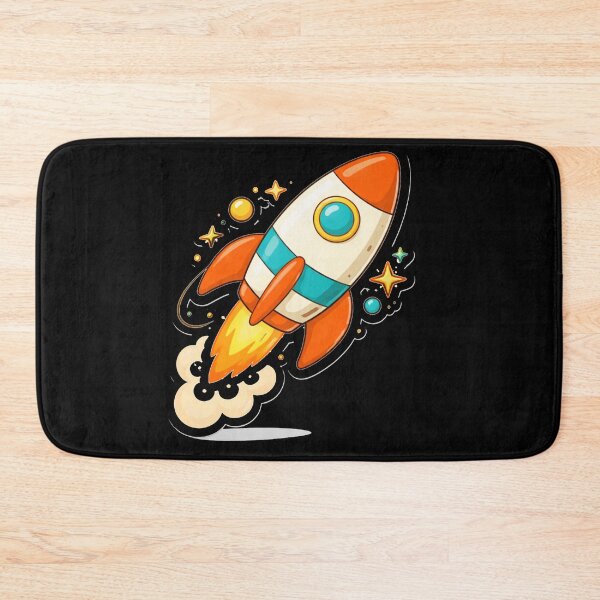 Item preview, Retro Rocket Launch – Mid Century Atomic Space Art designed and sold by Galskap.