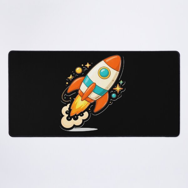 Item preview, Retro Rocket Launch – Mid Century Atomic Space Art designed and sold by Galskap.