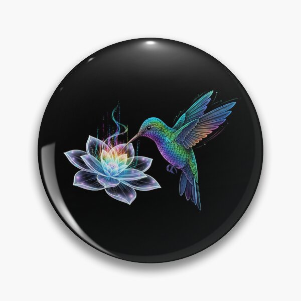 Item preview, Holographic Hummingbird Future Nature designed and sold by HoruxDesign.