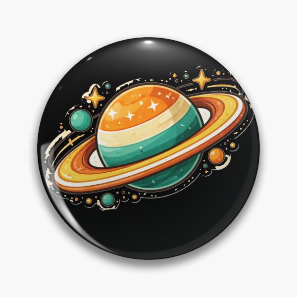 Item preview, Retro Ringed Planet – Mid Century Atomic Space Art designed and sold by Galskap.