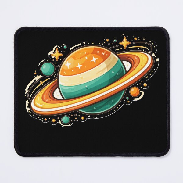 Item preview, Retro Ringed Planet – Mid Century Atomic Space Art designed and sold by Galskap.