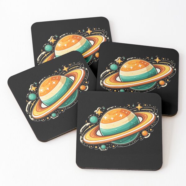 Item preview, Retro Ringed Planet – Mid Century Atomic Space Art designed and sold by Galskap.