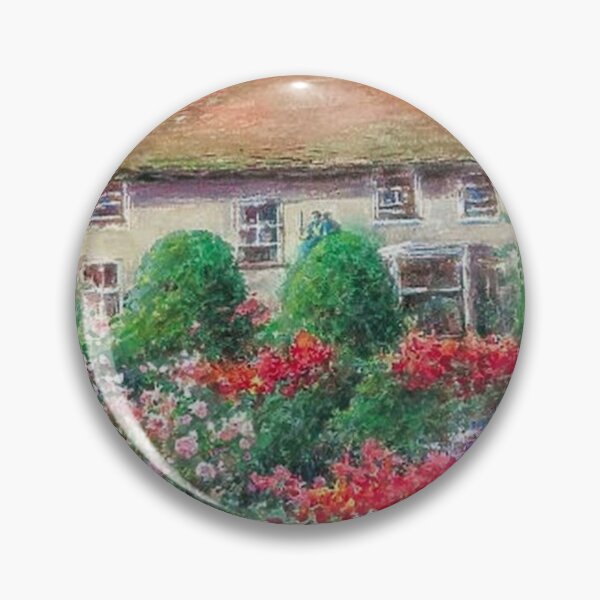 Item preview, Old Mill House Gardens with Roses and Begonias designed and sold by tomorrowsart.