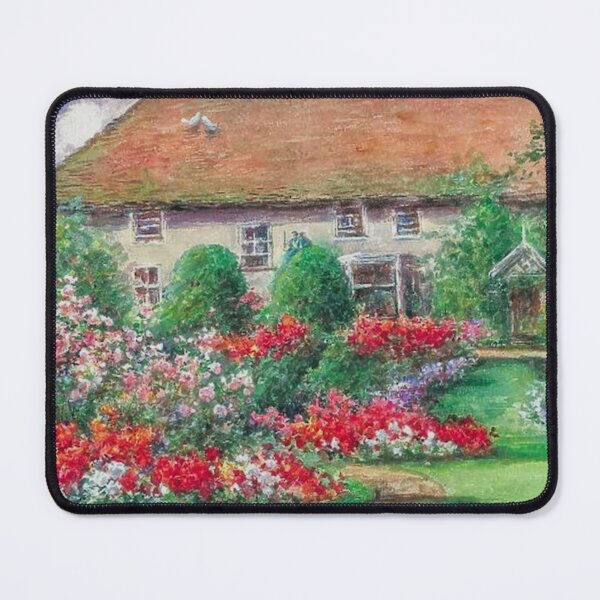 Item preview, Old Mill House Gardens with Roses and Begonias designed and sold by tomorrowsart.