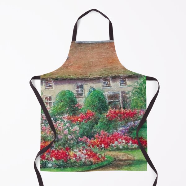 Item preview, Old Mill House Gardens with Roses and Begonias designed and sold by tomorrowsart.