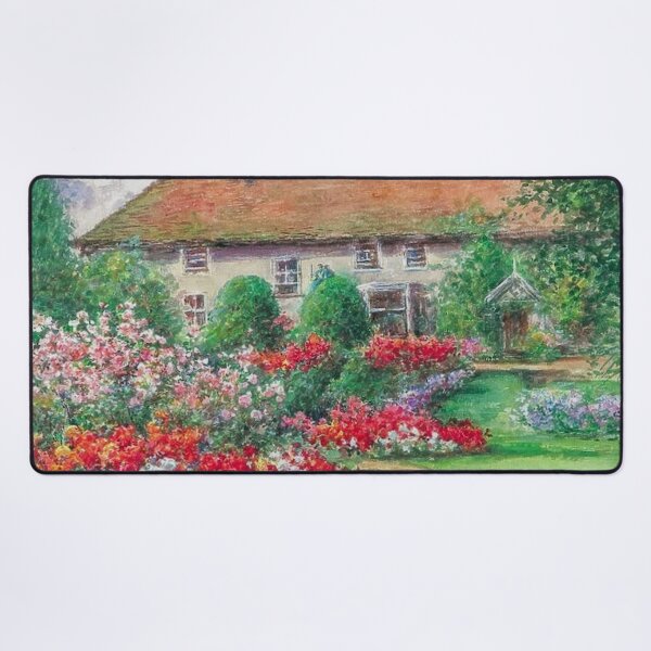 Item preview, Old Mill House Gardens with Roses and Begonias designed and sold by tomorrowsart.