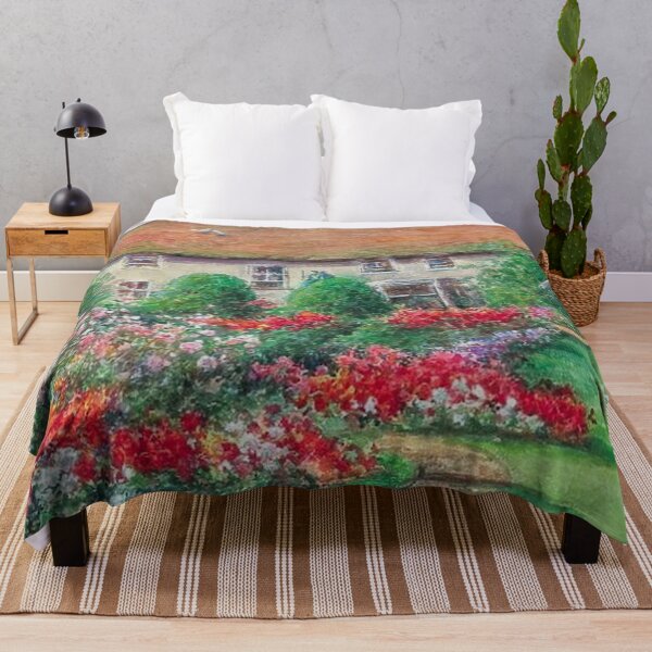 Item preview, Old Mill House Gardens with Roses and Begonias designed and sold by tomorrowsart.