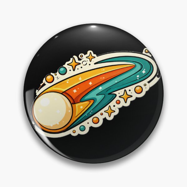 Item preview, Retro Shooting Star – Mid Century Atomic Comet Art designed and sold by Galskap.