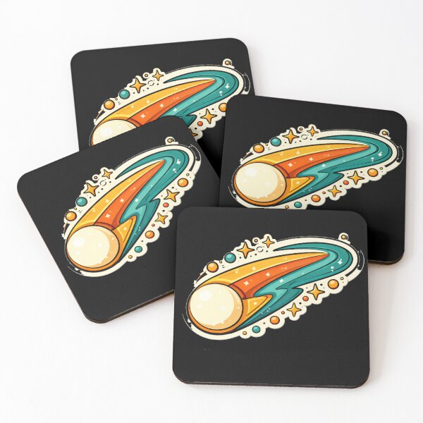 Item preview, Retro Shooting Star – Mid Century Atomic Comet Art designed and sold by Galskap.