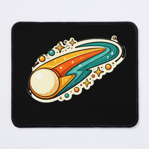 Item preview, Retro Shooting Star – Mid Century Atomic Comet Art designed and sold by Galskap.