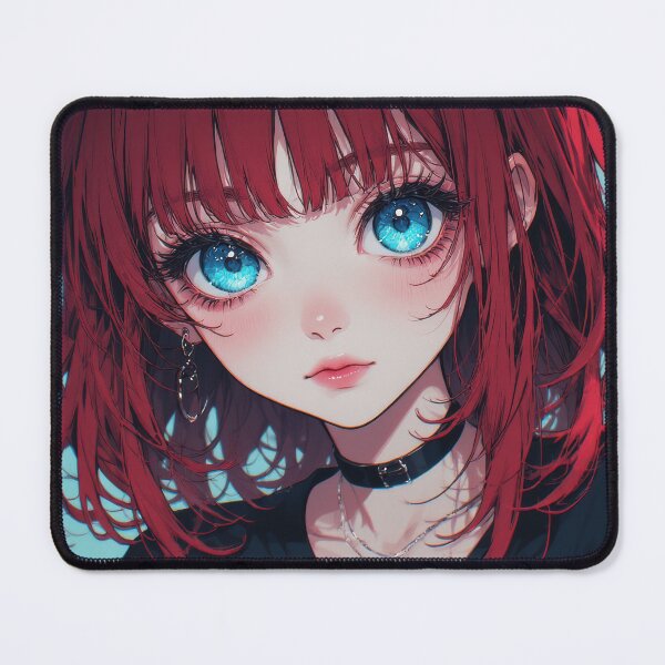 Item preview, Anime Girl with Bright Blue Eyes designed and sold by Tau Tia L Douglass.