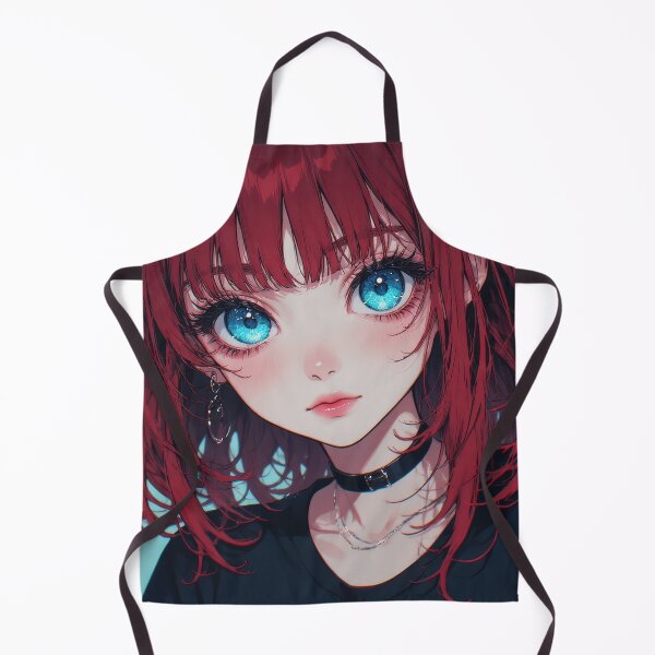 Item preview, Anime Girl with Bright Blue Eyes designed and sold by Tau Tia L Douglass.