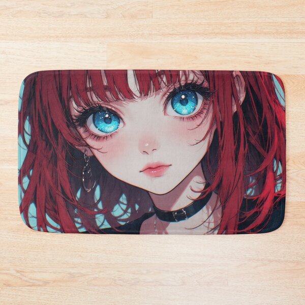 Item preview, Anime Girl with Bright Blue Eyes designed and sold by Tau Tia L Douglass.