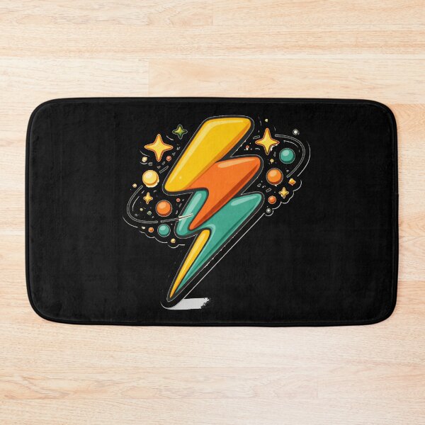 Item preview, Atomic Lightning Bolt – Mid Century Cosmic Energy Art designed and sold by Galskap.