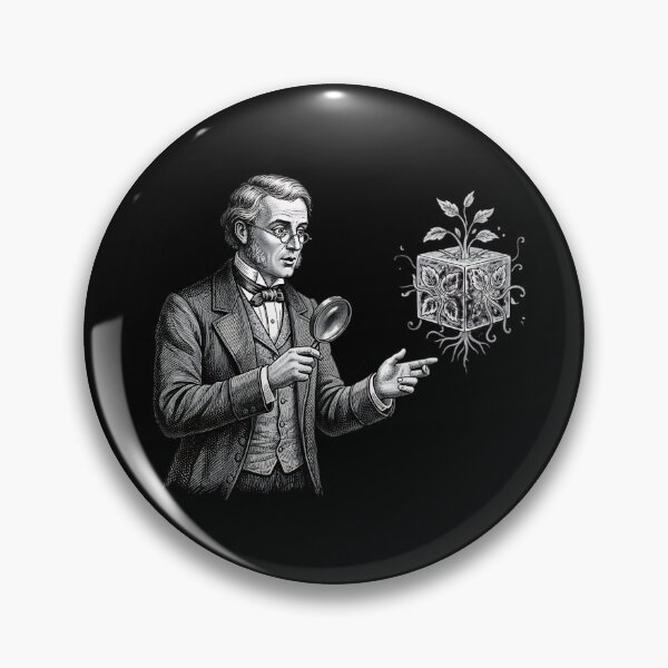 Item preview, Victorian Space Botanist Etching designed and sold by HoruxDesign.