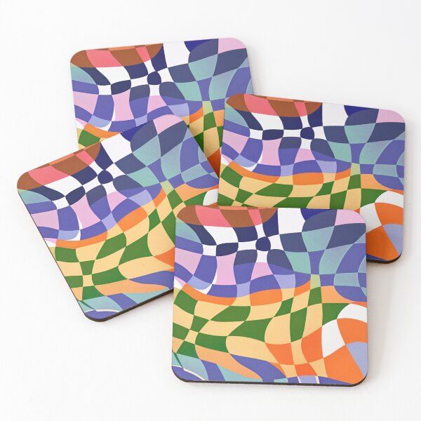 Artikelvorschau, Bauhaus Abstract Wavy Checkerboard entworfen und verkauft von Timegraf.