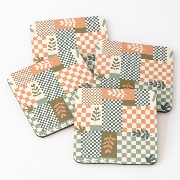 Item preview, Fox and Rabbit Forest Family Patchwork Seamless Repeat designed and sold by Sharon Schwalbe.