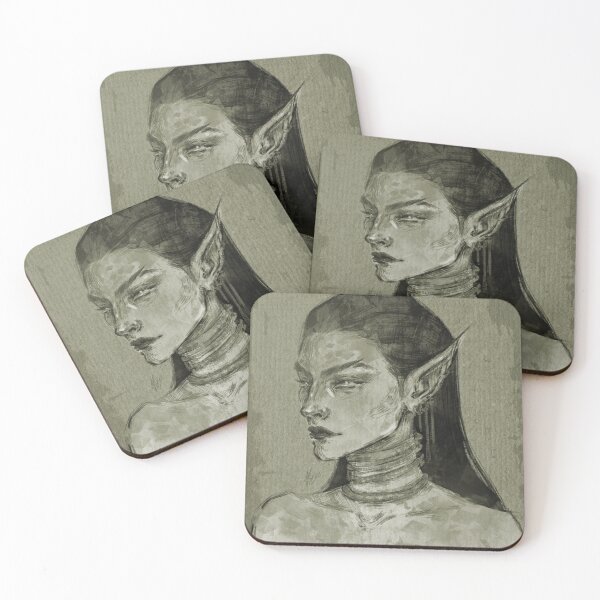 Item preview, FANTASY ELF WOMAN PORTRAIT OLIVE GREEN designed and sold by LIS AND MELIVERSO.