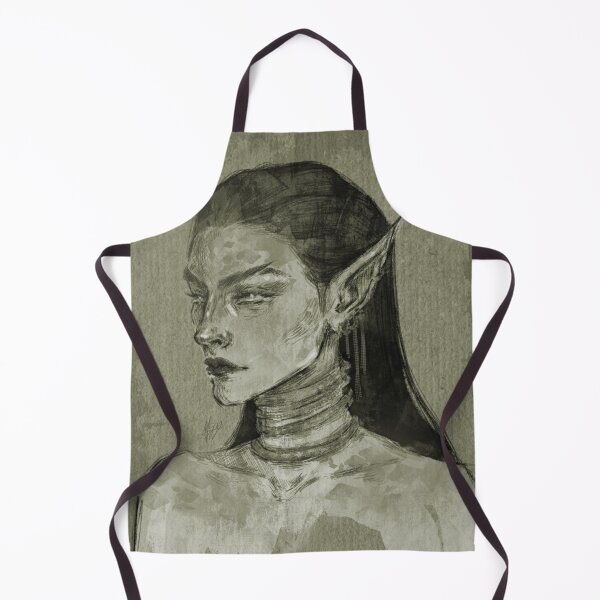 Item preview, FANTASY ELF WOMAN PORTRAIT OLIVE GREEN designed and sold by LIS AND MELIVERSO.