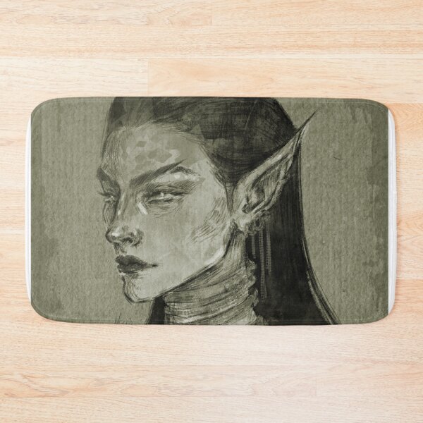 Item preview, FANTASY ELF WOMAN PORTRAIT OLIVE GREEN designed and sold by LIS AND MELIVERSO.