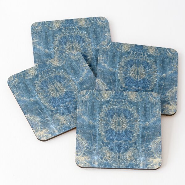 Item preview, The moth and the flower - indigo blue                                                   designed and sold by DreaMground.