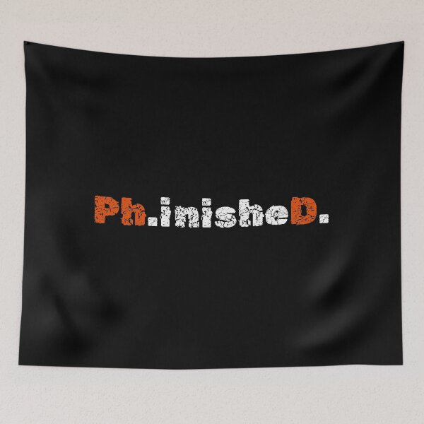 Item preview, Phinished – on Black Graduation Design for PhD Graduates designed and sold by Artycom.