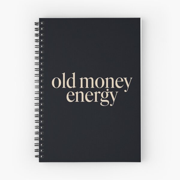 Item preview, Old money energy typography in beige on white designed and sold by Rue Market.