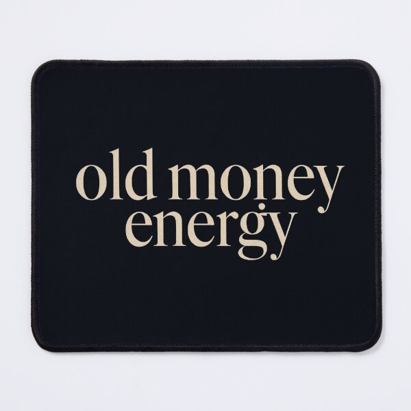 Item preview, Old money energy typography in beige on white designed and sold by Rue Market.