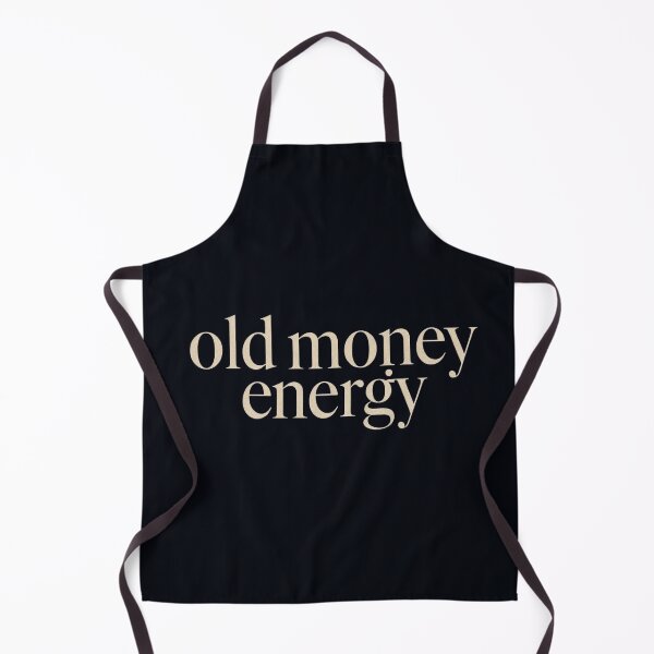 Item preview, Old money energy typography in beige on white designed and sold by Rue Market.