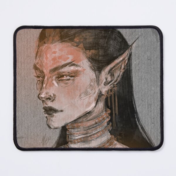 Item preview,  FANTASY ELF WOMAN PORTRAIT ORANGE designed and sold by LIS AND MELIVERSO.