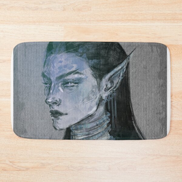 Item preview, FANTASY ELF WOMAN PORTRAIT PINKISH LIGHT BLUE designed and sold by LIS AND MELIVERSO.