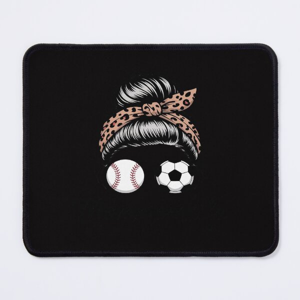 Item preview, MomMom Life Messy Bun Hair Soccer Baseball Mom Mom designed and sold by teltvitossuilea.