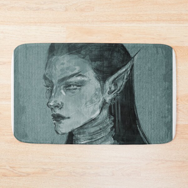 Item preview, FANTASY ELF WOMAN PORTRAIT TEAL designed and sold by LIS AND MELIVERSO.