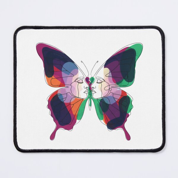 Item preview, Abstract Broken Heart Butterfly Line Art T-Shirt designed and sold by HYPE-NET.