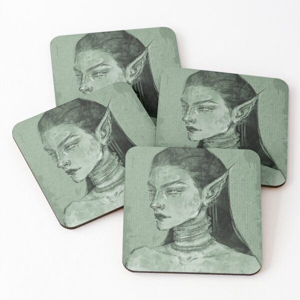 Item preview, FANTASY ELF WOMAN PORTRAIT GREEN designed and sold by LIS AND MELIVERSO.