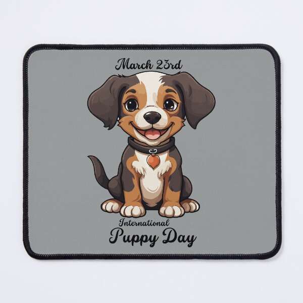 Item preview, International Puppy Day designed and sold by GOLDENGARDENART.